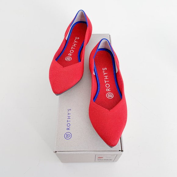Rothy's Shoes - Rothy's | The Point Ballet Flat in Chili Red